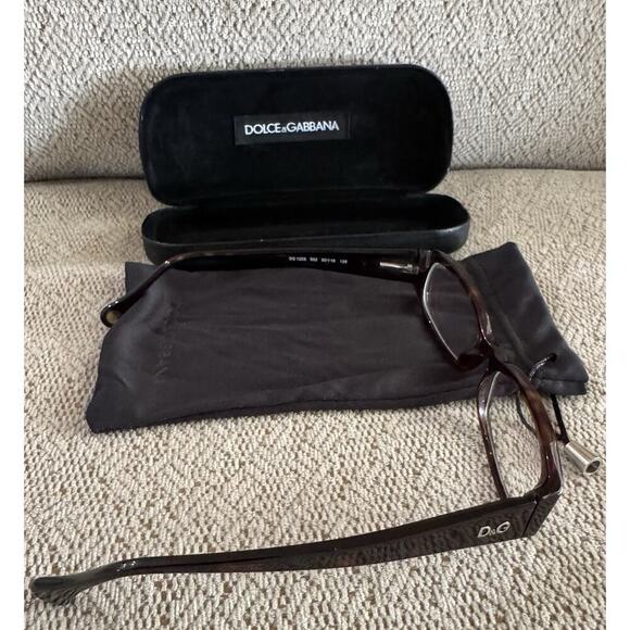 DOLCE & GABBANA Eyeglasses Frame Havana Tortoise Brown - Picture 4 of 8